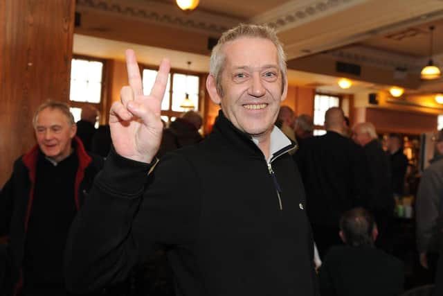 Jason Hunter, of the podcast Three Blokes in a Pub, at The Isambard Kingdom Brunel Wetherspoon pub in Guildhall Walk for Tim Martin's talk on Brexit. Picture: Habibur Rahman