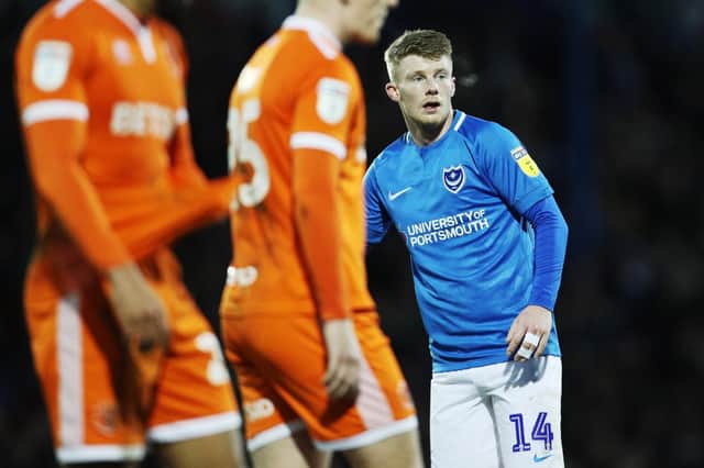 Andy Cannon made his Pompey debut as a second-half substitute