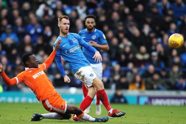 Tom Naylor was frustrated with Pompey's display in the 1-0 defeat to Blackpool. Picture: Joe Pepler