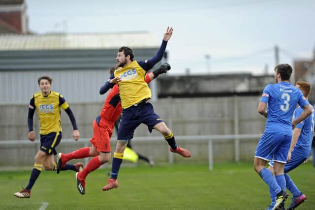 Moneyfields were too strong for AFC Totton with Dan Wooden firing two goals. Picture: Ian Hargreaves (120119-6)