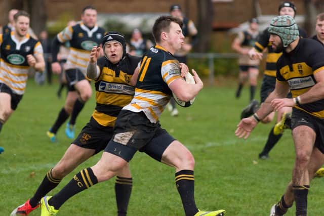 Portsmouth's Luke Simmons scored a hat-trick of tries. Picture: Duncan Shepherd