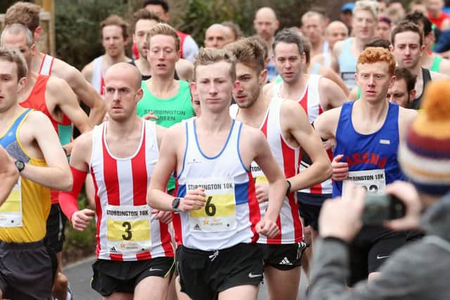 City of Portsmouth's Jacob O'Hara (number six) was the first junior finisher and fourth overall. Picture: Chris Moorhouse (130119-12)