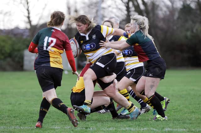 Sophy Roseaman was in excellent try-scoring form for Portsmouth Valkyries against Windsor Ladies. Picture: Chris Moorhouse (130119-46)