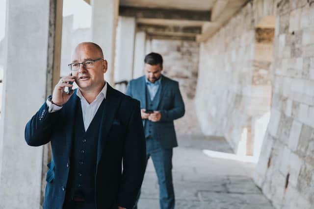Gethin Jones, founder of Unlocking Potential, and Mark Legg, the managing director of CDM Contractors, who have set up Synergy Success Network
