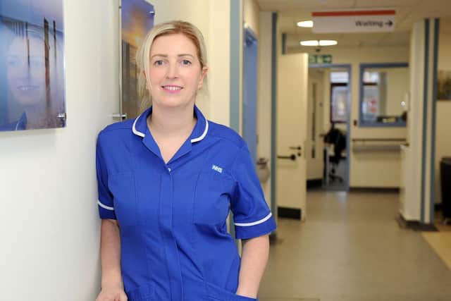 Natalie Mounter in her uniform at St Mary's Hospital, Portsmouth, part of Solent NHS Trust

Picture: Habibur Rahman