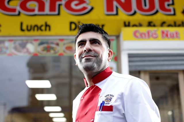 Owner Khaled Sleman. Cafe Nut, London Road, North End. Picture: Chris Moorhouse (150119-21)