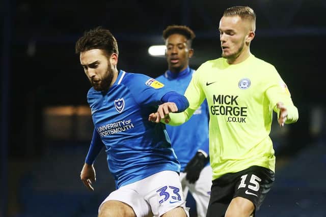 Pompey's Ben Close in action. Picture: Joe Pepler