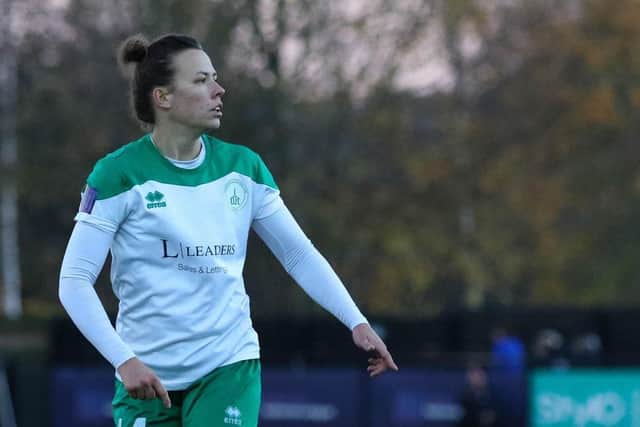 Jess Lewry scored the winner for Chichester City Ladies. Picture: Sheena Booker
