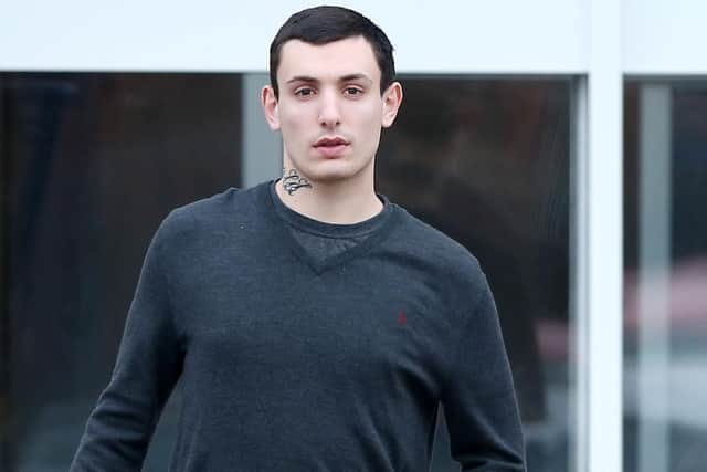 Harry Wild outside Portsmouth Magistrates' Court (240119-3)