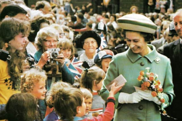 In 1977 Her Majesty The Queen visited the city and took part in a walkabout to meet her people.