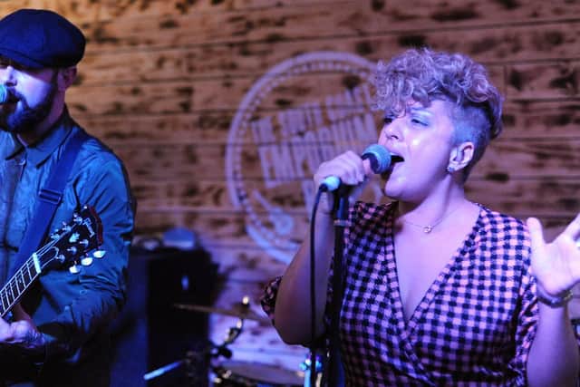 Heir of the Dog taking centre stage at the Emporium Bar for the Icebreaker Festival in Southsea on Saturday. Photo: Paul Windsor