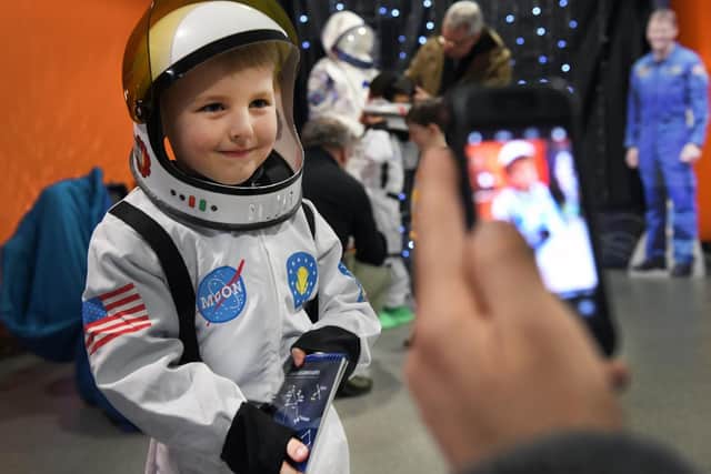 Children have the opportunity to dress up as an astronauts as part of the Dark Skies Festival.
