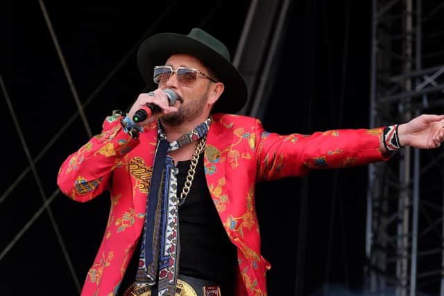 Comedy act the Cuban Brothers Los Hermanos Cubanos perform live on the main stage at Common People Southampton Festival, Southampton, May 29, 2016 in Hampshire, UK