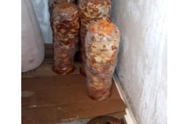 Pictures produced as evidence of unhygienic conditions at North End Kebab