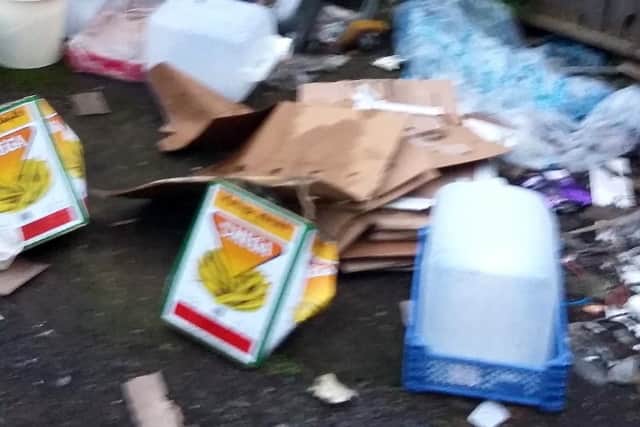 Pictures produced as evidence of unhygienic conditions at North End Kebab