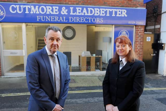 Andrew Cutmore and Jo Leadbetter. Picture: Sarah Standing