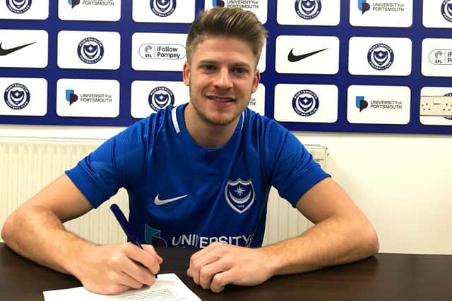 New Pompey signing Lloyd Isgrove. Picture: Dan Smith/Portsmouth FC