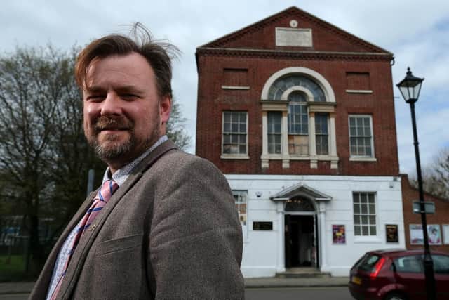 Artistic director Richard Stride outside the Groundlings Theatre in Kent Road, Portsea Picture: Chris Moorhouse