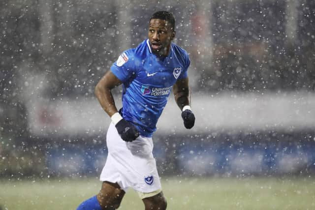 Omar Bogle has already made an instant impact following his Pompey arrival this week. Picture: Joe Pepler