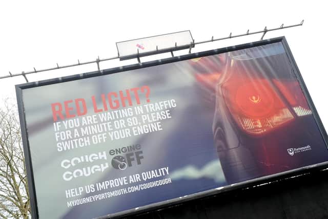 Portsmouth City Council is launching their new anti-idling campaign to encourage drivers to turn off their engines while at red lights. Picture: Sarah Standing (310119-7940)