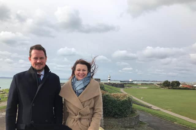 Shadow secretary for the environment, Workington MP Sue Hayman, with Portsmouth South MP Stephen Morgan in Southsea to look at plans for sea defences

Picture: Fiona Callingham1