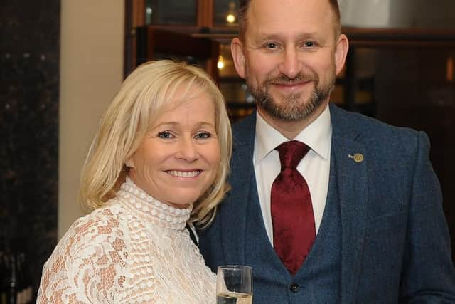 The News Business Excellence Awards took place at Portsmouth Guildhall on Friday, February 1 2019. Pictured: Kate Preston and Ian Chisham. Picture: Habibur Rahman (010219-)