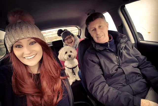 A family day out to the beach after Jasmine's last round of chemo