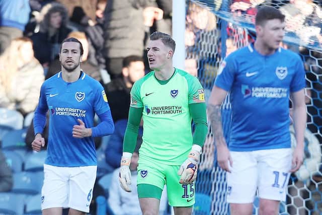 Pompey were left dejected after conceding against Doncaster. Picture: Joe Pepler