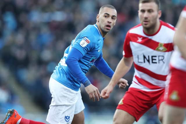 Pompey front man James Vaughan