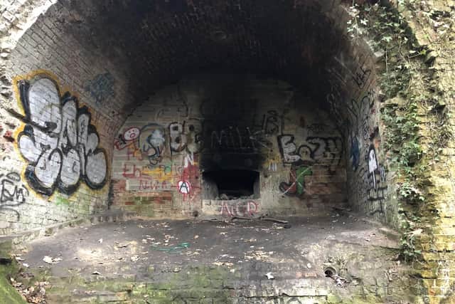 The drugs den in the woods in Fareham