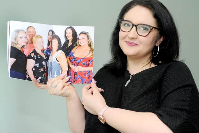 Emily Warden (34) from Hilsea, has written a journal called This Is Me along with other ladies, who have used the Wessex Cancer Trust local support centre in Cosham. Emily was diagnosed with womb cancer in 2016 when she was thirty-one.

Picture: Sarah Standing (070219-8727)
