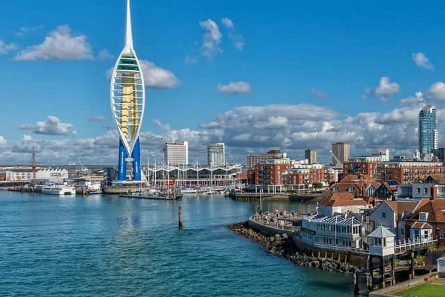 The Spinnaker Tower at Gunwharf Quays Portsmouth