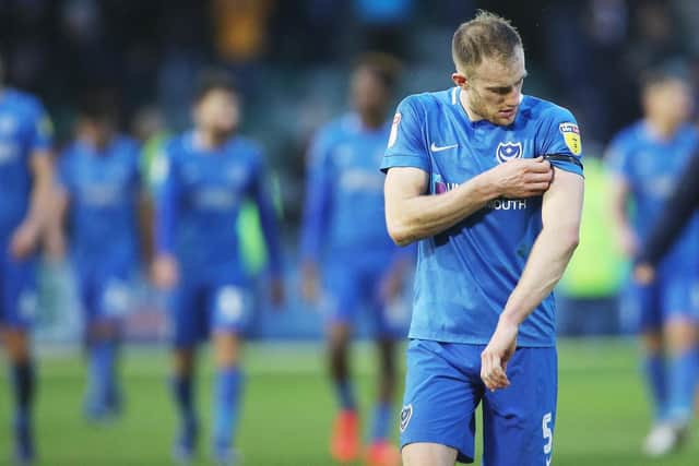 Matt Clarke leaves the pitch at the final whistle Picture: Joe Pepler