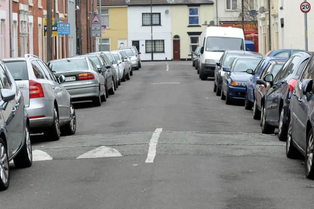 Residents parking in Bramble Road, Southsea, part of the MC residents' parking zone