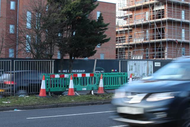 The scene on the A40 near the junction of Kingsdown Avenue, Acton, west London, where two people have died in a crash with a coach following a police pursuit. Picture: Yui Mok/PA Wire