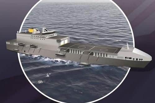 An example of what the two new strike ships will look like. Photo: Royal Navy.