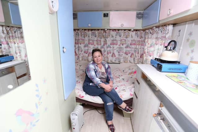 Becky Catchpowle has a vintage caravan on her drive which she used to use as an AirBnB - she was told she was not allowed a couple of years ago and has since offered it for the use of the homeless when it gets cold

Picture: Habibur Rahman