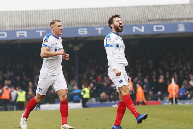 Ben Close celebrates, pursued by Lee Brown / Picture by Joe Pepler