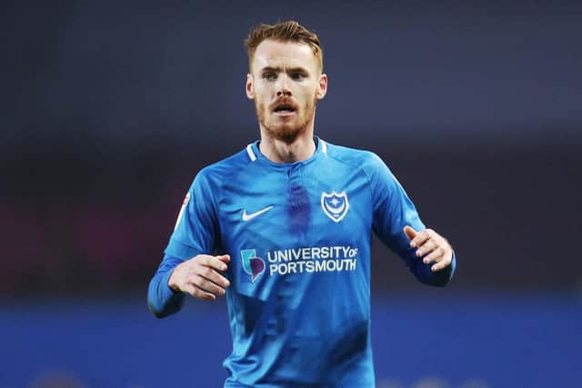 Tom Naylor is back from suspension for Pompey's clash with Bristol Rovers. Picture: Joe Pepler
