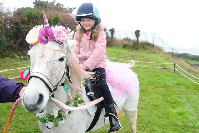 Sienna Morffew, five, of Gosport.
Picture: Sarah Standing (180219-9403)