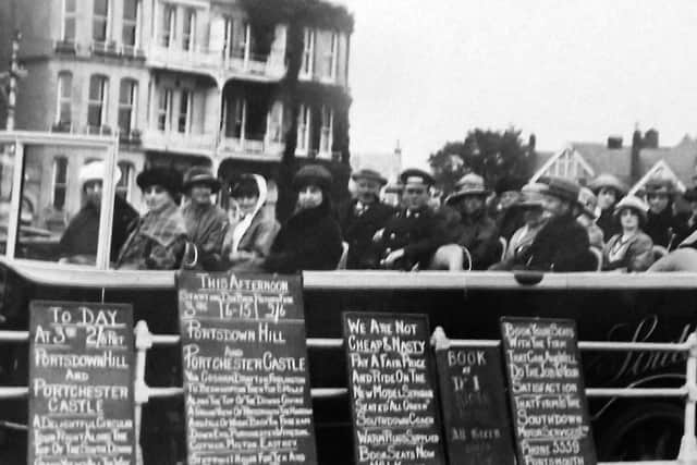 Back in the days when Southsea was a popular holiday spot tourists could have evening trip Portchester. Photo:Barry Cox.