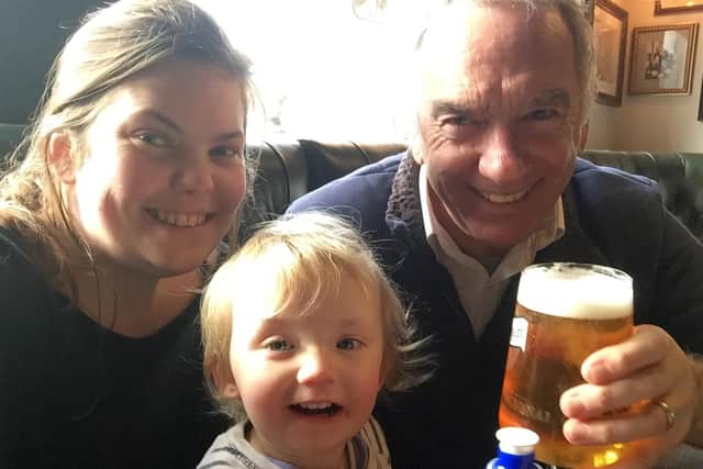 Emma Bryant, her daughter Lexie and her late father, Mark Webster.