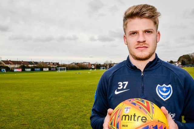 Isgrove Lloyd still awaits his Pompey debut. Picture: Colin Farmery/Portsmouth FC