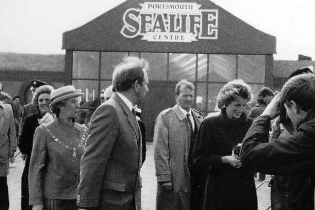 Everyone likes to see photographs of Princess Diana when she visited Portsmouth. This is back in 1986, believe it or not.