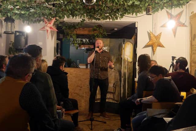 Jackson Davies peforming at The Front Room in Hunter Gatherer, Southsea, February 2019. Picture by Alistair Winter