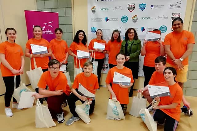 The Active Leaders with Cllr Suzy Horton, after being presented with their certificates
