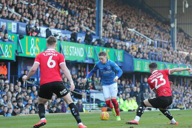 Ronan Curtis on the attack