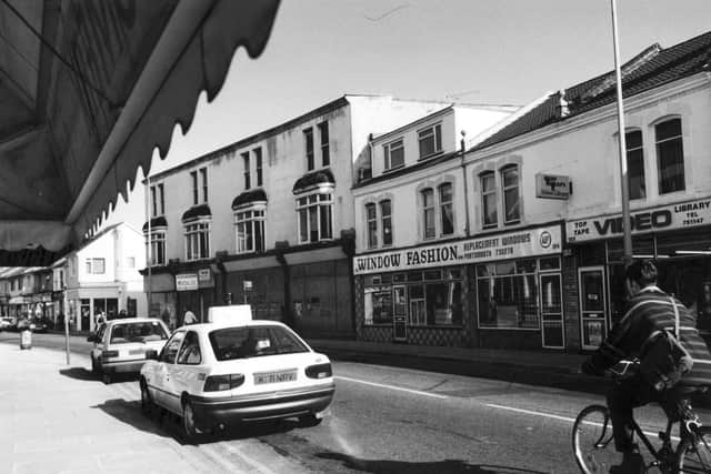 Police car in Albert Road during a siege