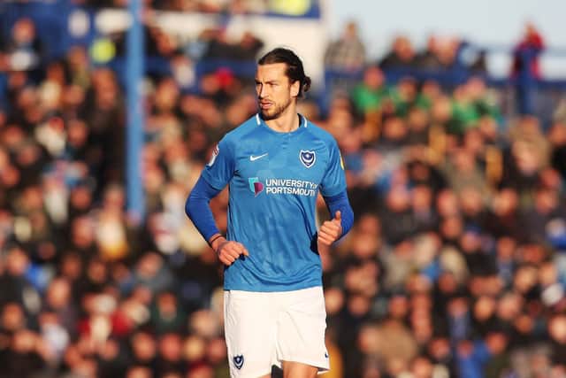 Pompey's Christian Burgess. Picture: Joe Pepler