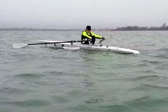 Paul Smith is getting ready to row round the Isle of Wight as part of his bid to cross the English Channel